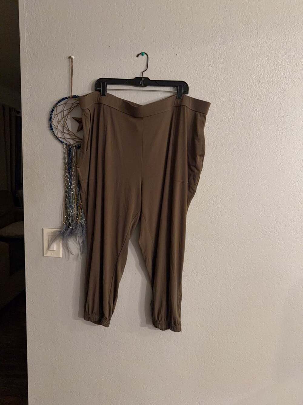 Lisa Rinna Collection Brown Jogger Pants Size 3X